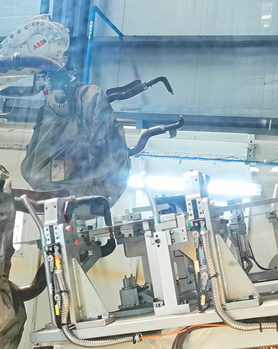 汽车门环料片自动点焊工作站